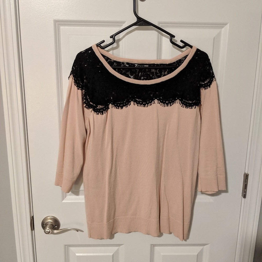 Pink work sweater